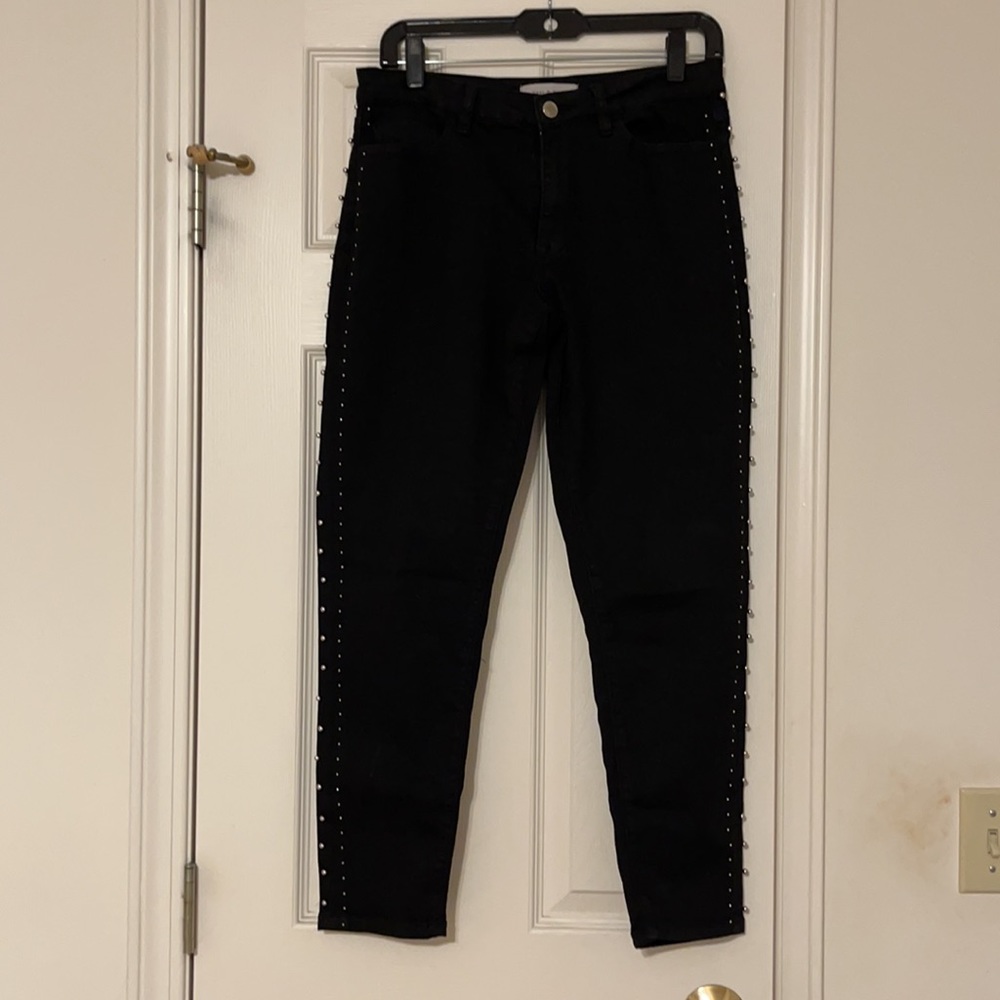Brand: Near & Dear Color: Black with silver embellishments Size: 8